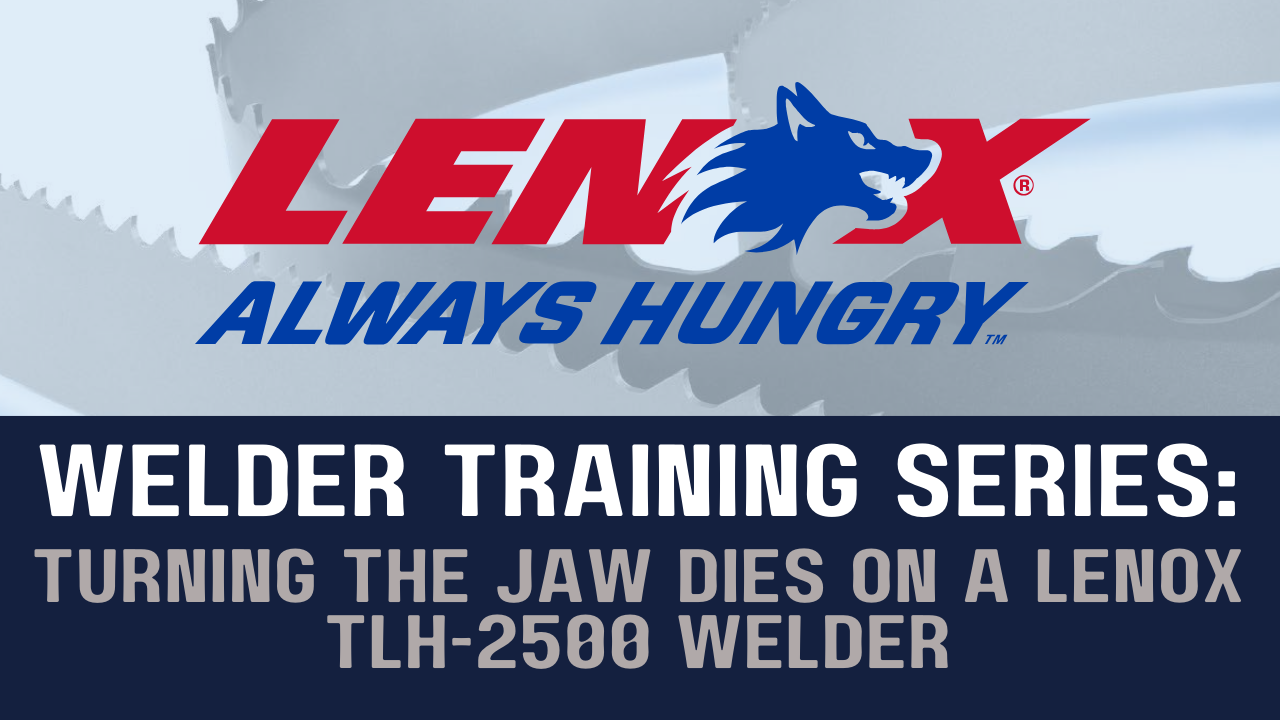 Turning Jaw Dies On A LENOX TLH-2500 Welder